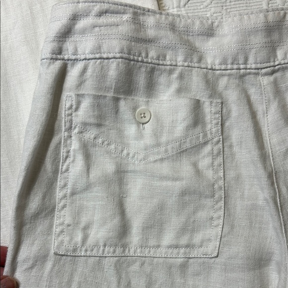 Tommy Bahama White Straight Leg Linen Pants - Picture 8 of 15
